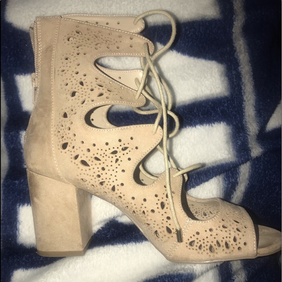 Nude/Tan Sandal Heels from Necessary Clothing - Picture 3 of 5